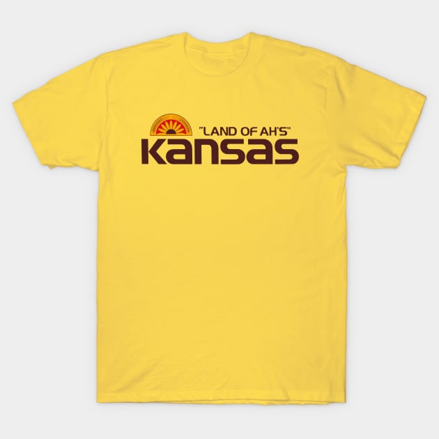 Land of Ahs Kansas 80s Bumper Sticker T-Shirt by TopCityMotherland